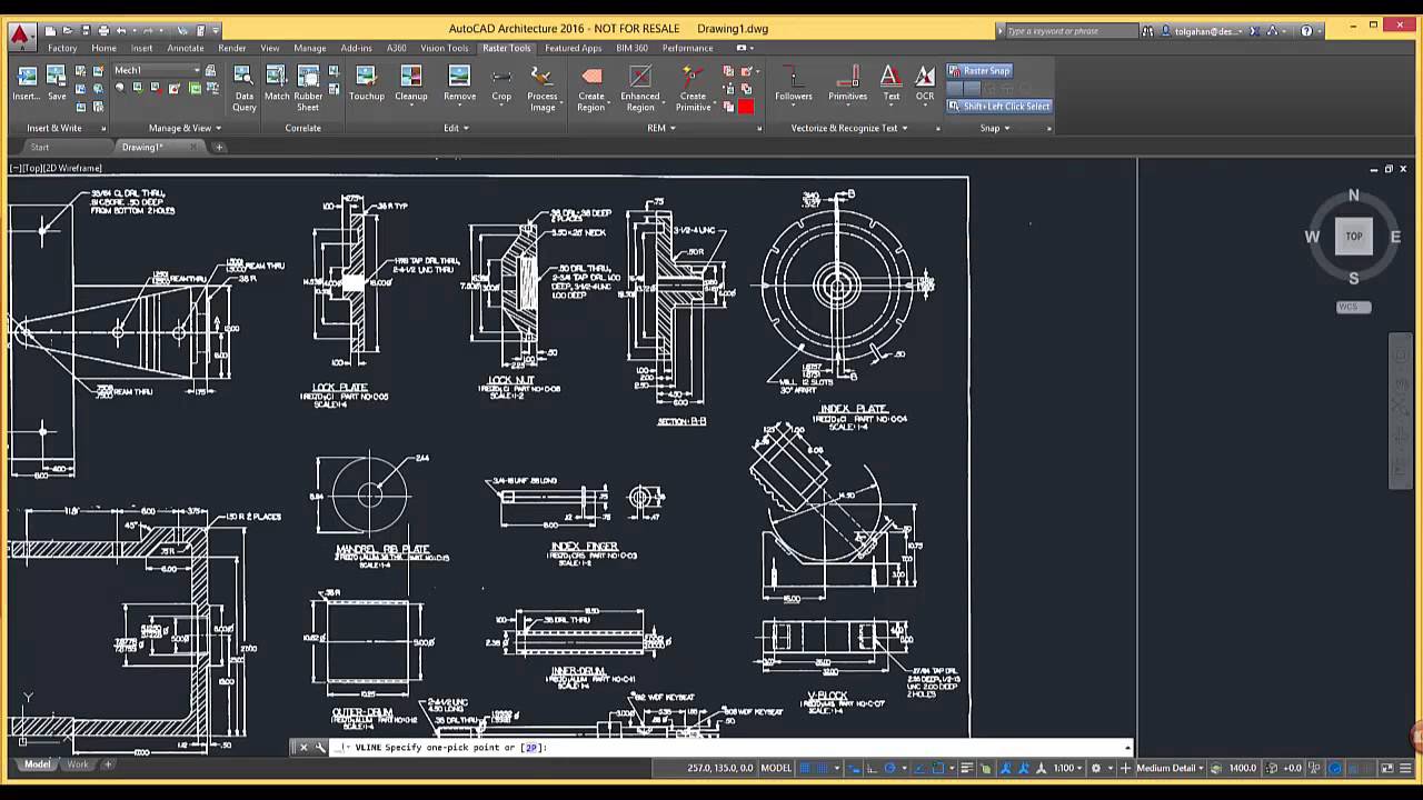 what is raster design autocad